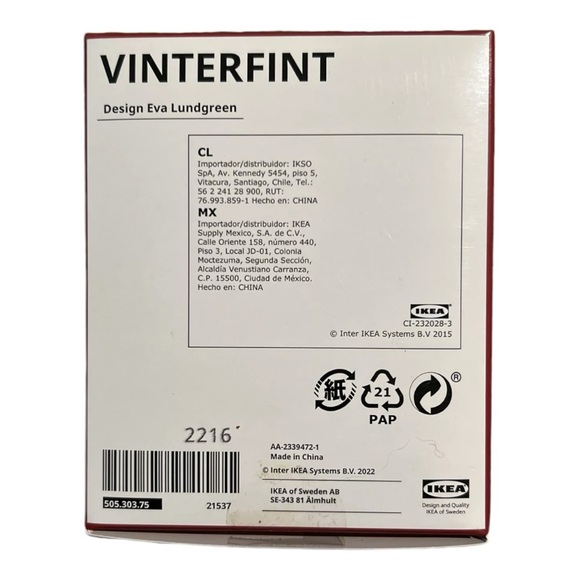 Set 2 New IKEA VINTERFINT Hanging Ornaments Winter-dressed Couple Red 505.303.75 - Picture 4 of 4